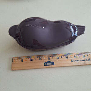 Le Creuset Eggplant Mini Cocotte 13 FL Oz Cassis Harvest Collection Covered Dish